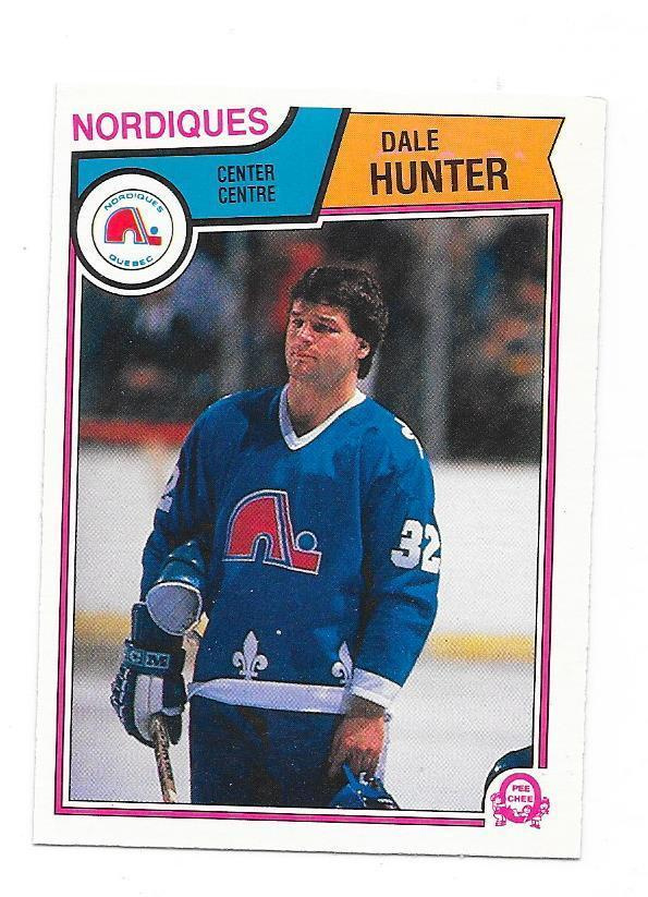 1983-84 OPC #293 Dale Hunter Quebec Nordiques gooni