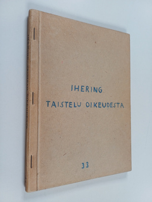 Rudolf von Ihering : Taistelu oikeudesta