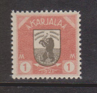 Postituore ** LaPe K8, Karjala 1 mk 1922.