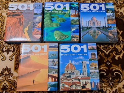 501 matkailukirjoja (5 kappaletta)