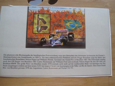 Formula 1 pienoisarkki Braziliasta