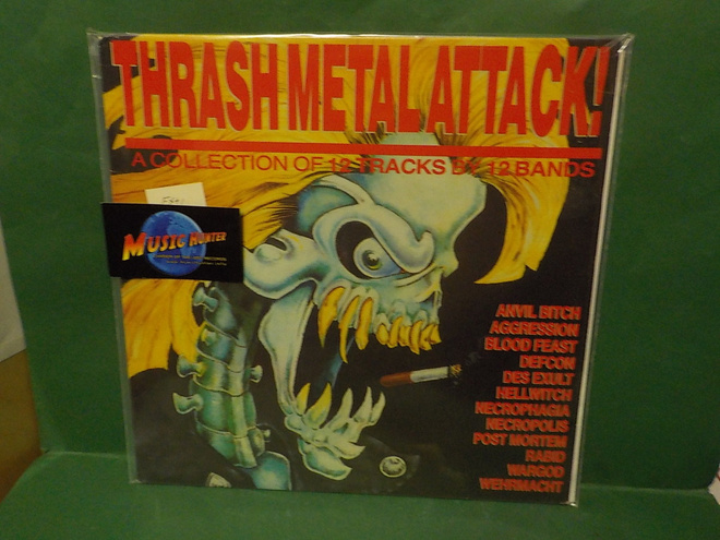 V/A - THRASH METAL ATTACKS EX+/EX+ US 1987 LP