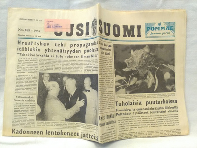 Uusi Suomi 16.7.1957