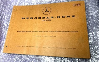 VARAOSAKIRJA  MERCEDES  W108  MOOTTORI