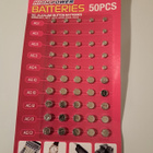 Nappiparistolajitelma, 50 kpl (AG1 AG3 AG4 AG10 AG12 AG13) - pikkukuva 1