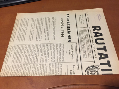 RAUTATIELÄINEN LEHTI 1/1944