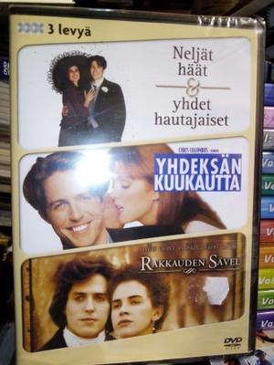 3DVD HUGH GRANT TRILOGIA (UUSI)