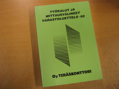 Teräskonttori Oy varastoluettelo -92