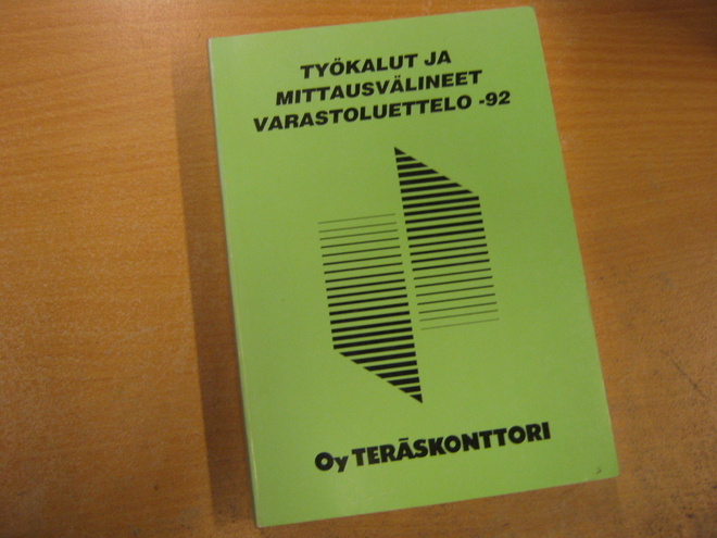 Teräskonttori Oy varastoluettelo -92