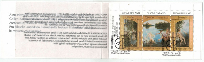 1997 pro filatelia vihko 1.päivä leima