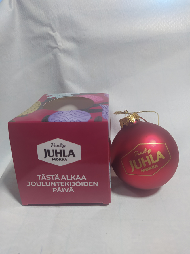 Paulig Juhla Mokka koristepallo