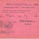 POSTIENNAKKO-OSOITUS KORPISELKÄ-VIIPURI - pikkukuva 2