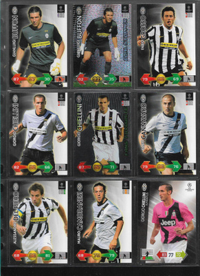 Jalkapallokortit Juventus ja Inter