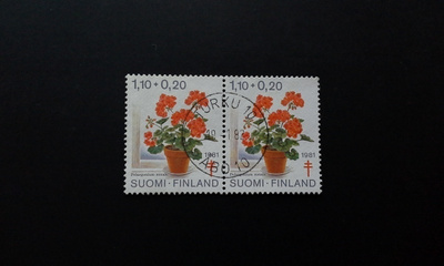 1,10+0,20mk TUB 1981 pari Turku leimalla, Lape 885