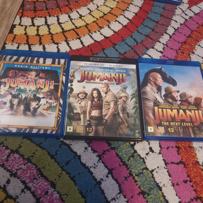 Jumanji Blu-ray -elokuvat 3 kpl