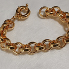 21k kullattu Kanadalainen papu rannekoru Gold plated - pikkukuva 1