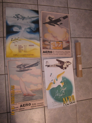 Finnairin (Aero) vuonna 1986 virallinen 4 x jukistetta