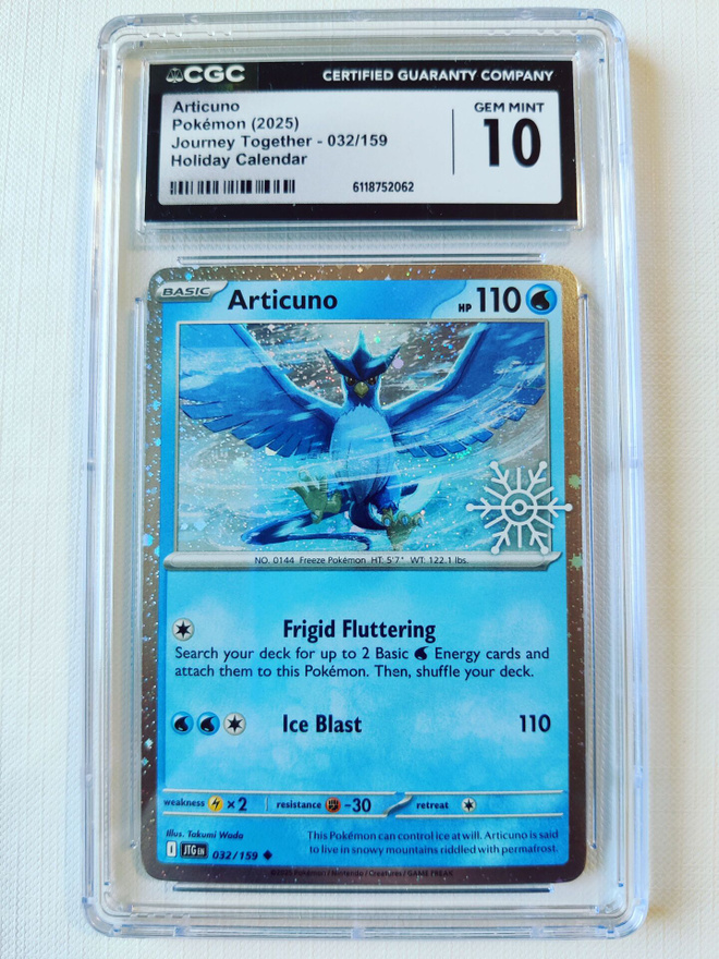 Articuno Holiday Calendar Promo CGC 10