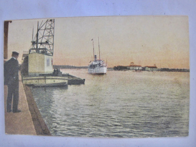VANHA Postikortti Viipuri 1913 Laiva ym