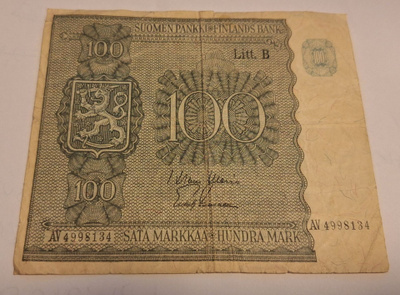 100mk seteli 1945.