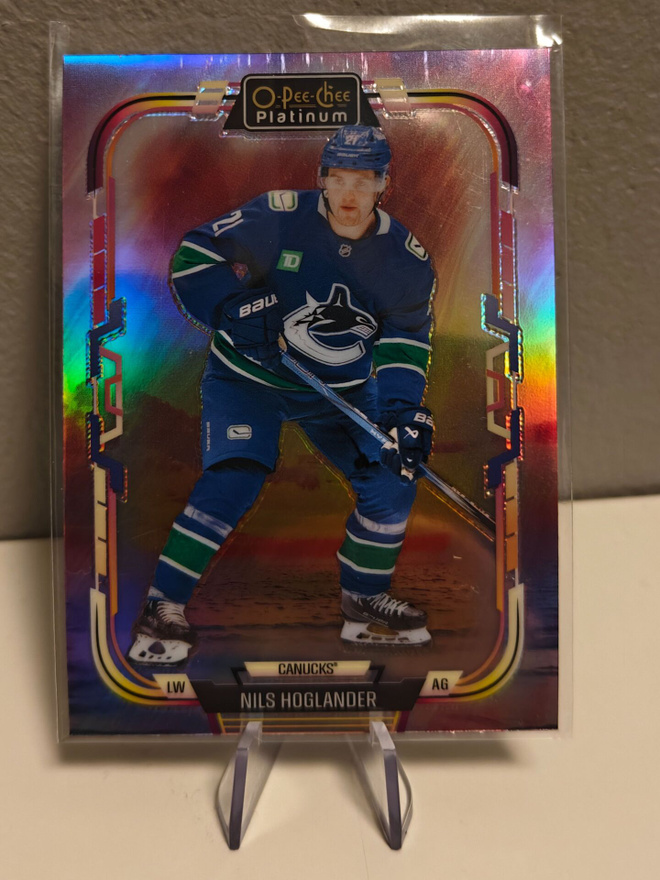2025-26 O-Pee-Chee Platinum - Nils Hoglander Sunset #187 -