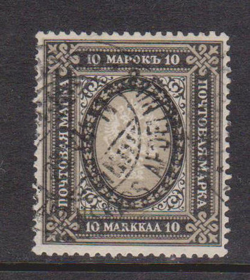 M01 Musta 10 mk LaPe 60 leimattu.