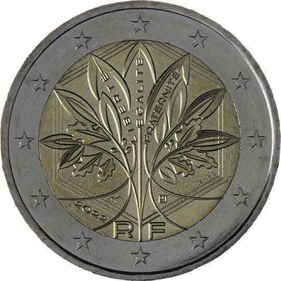 RANSKA ERIKOISEURO 2 EUROA 2022 (Tree of Union)