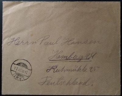 Saarismerkkikirje Saksaan, Lahti 1921