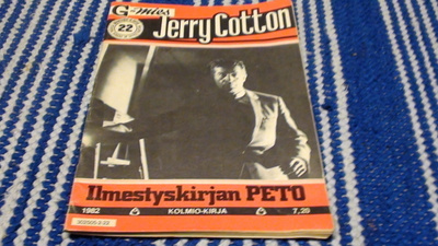 JERRY COTTON NO 22/1982 - Ilmestyskirjan PETO