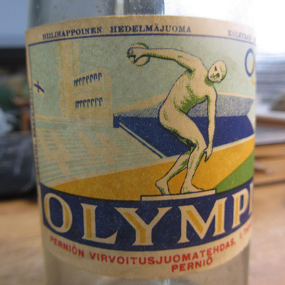OLYMPIA 1852 juoma, Perniön Virvoitusjuomatehdas harvinainen