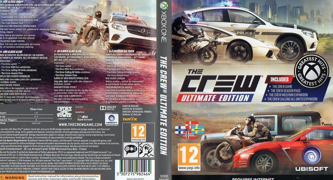 Crew (Peli)	(24 323)	k			XBOXONE				ultimate ed. requires in