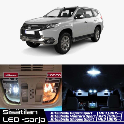 Mitsubishi Pajero Sport (MK3) Sisätilan LED-sarja 15-osain