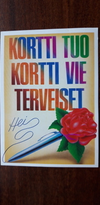 Postin julkaisema kortti, postileima Jukolan viesti -86