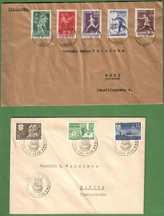 FDC-Kuoret 2kpl.1945ja1950 (117)