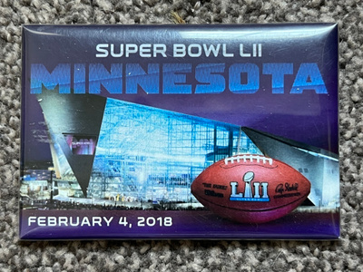 Super Bowl LII jääkaappimagneetti