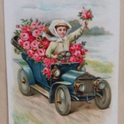 Leidi tuo auton täydeltä ruusuja onnitteluina, p. 1912 - pikkukuva 1