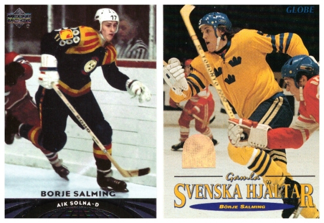 2 x Legenda BÖRJE SALMING AIK Solna, Team SWE