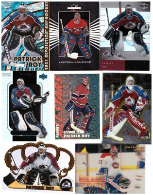 8 x Mv PATRICK ROY Avalance, Canadiens, Hienoista Sarjoista