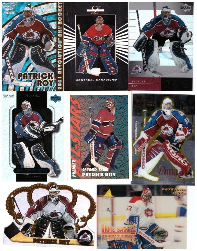 8 x Mv PATRICK ROY Avalance, Canadiens, Hienoista Sarjoista