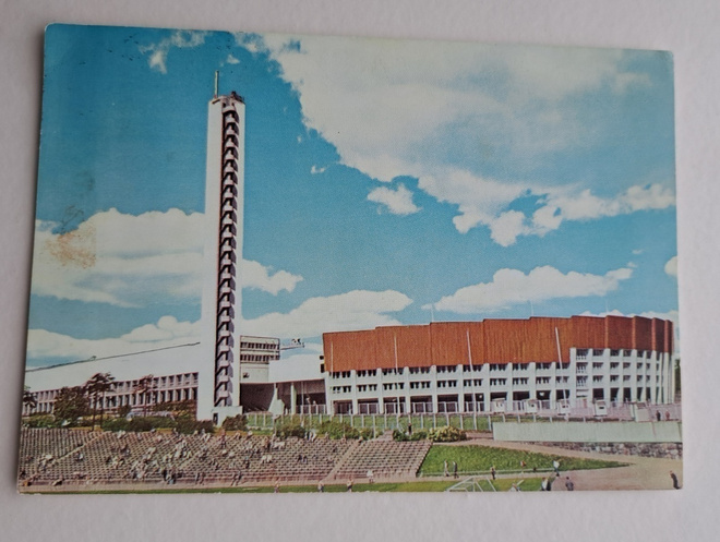 Helsinki, Olympiastadion, kortti kulkenut 1962