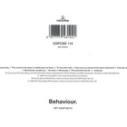 Pet Shop Boys • Behaviour CD - pikkukuva 2