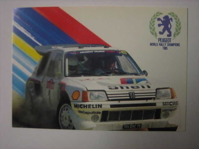 Peugeot rallikortti 2 A: Peugeot 205 / Timo Salonen