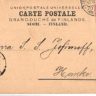 FIRMAKORTTI K. HJORTH GRAND-DUCHE de FINLAND TAMPERE-HANKO - pikkukuva 2