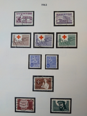 1963 Suomi postimerkki 10 kpl