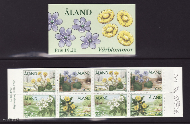 Ahvenanmaa v 1997, KEVÄTKUKKIA ,postituore vihko