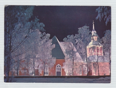 Postikortti Virtain kirkosta vuodelta 1968