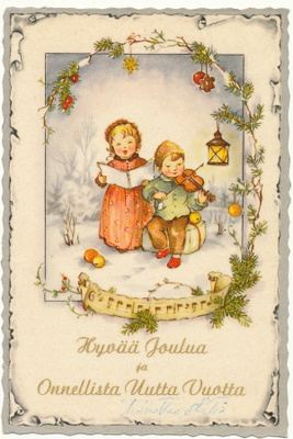 Lapset musisoivat joulua - kulk. 1960