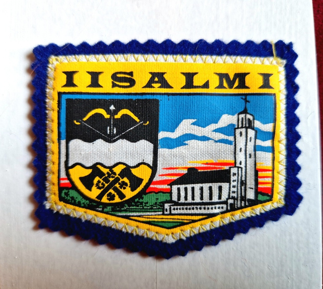 Iisalmi vintage kangasmerkki