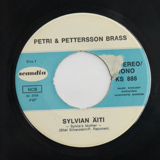Single: Petri & Pettersson Brass - Sylvian äiti /Kuunnelkaa,