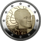 Suomi 2 € 2020 Väinö Linna 100 vuotta, Proof - pikkukuva 2
